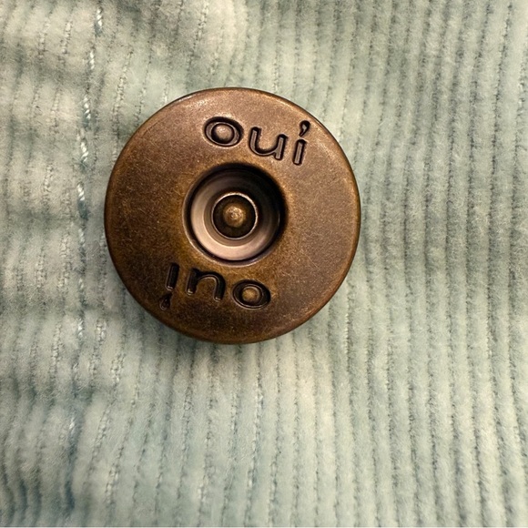 Oui Moments Mint Green Knit-Collar Blazer - Size 4 - Picture 11 of 15